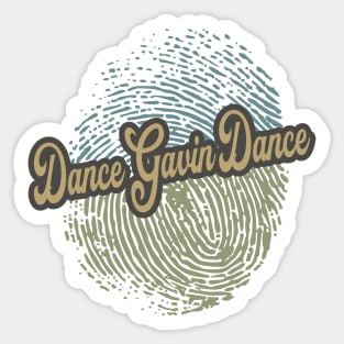 Dance Gavin Dance Fingerprint Sticker